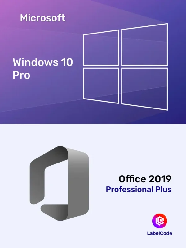 Комплект Лицензионных ключей Windows 10 Pro и Office 2019 Professional Plus Labelcode