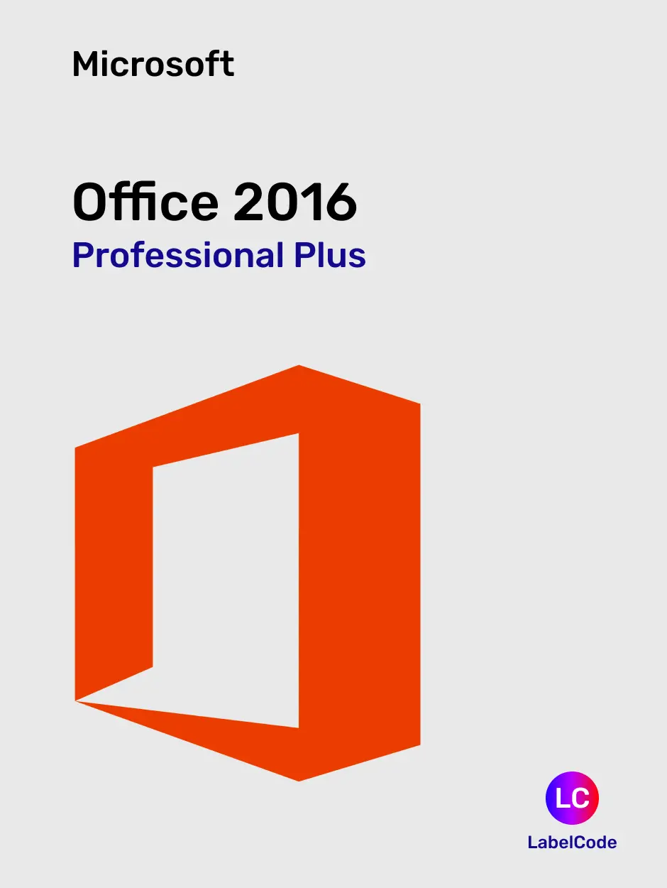 Купите Microsoft Office 2016 Professional Plus выгодно с мгновенной  доставкой на Labelcode.store