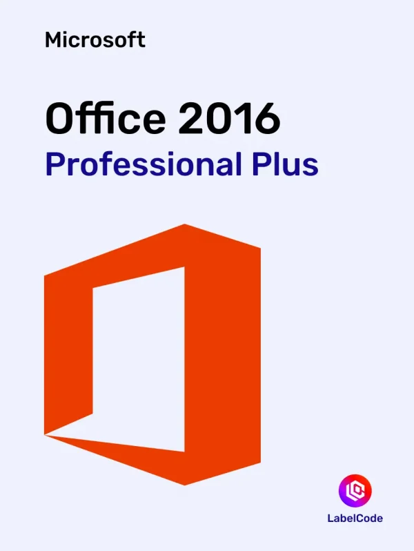 Лицензионный ключ Office 2016 Professional Plus Labelcode