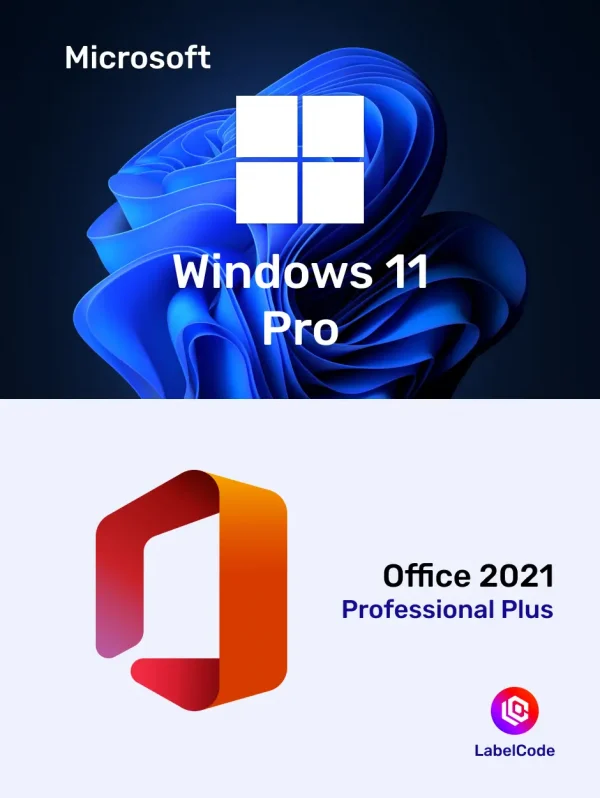 Комплект Лицензионных ключей Windows 11 Pro и Office 2021 Professional Plus Labelcode